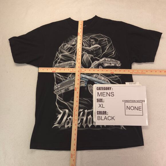 SLAM Rap Graphic Short Sleeve Crew Neck Shirt Mens Size Extra Large XL Black - Picture 5 of 9